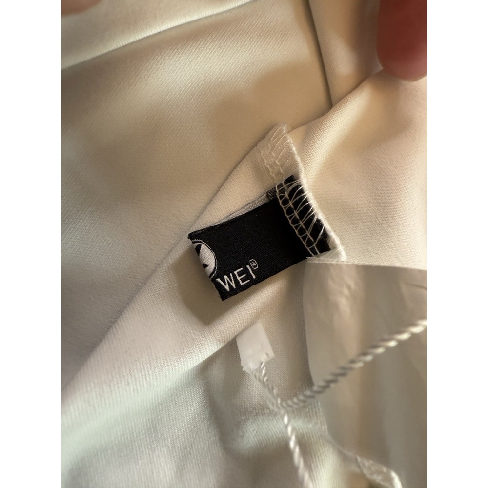 Zhen Wei Long Sleeve Stretch Shirt White Adults Medium - Picture 4 of 6